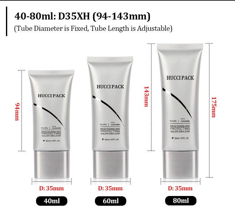Liquid foundation tube