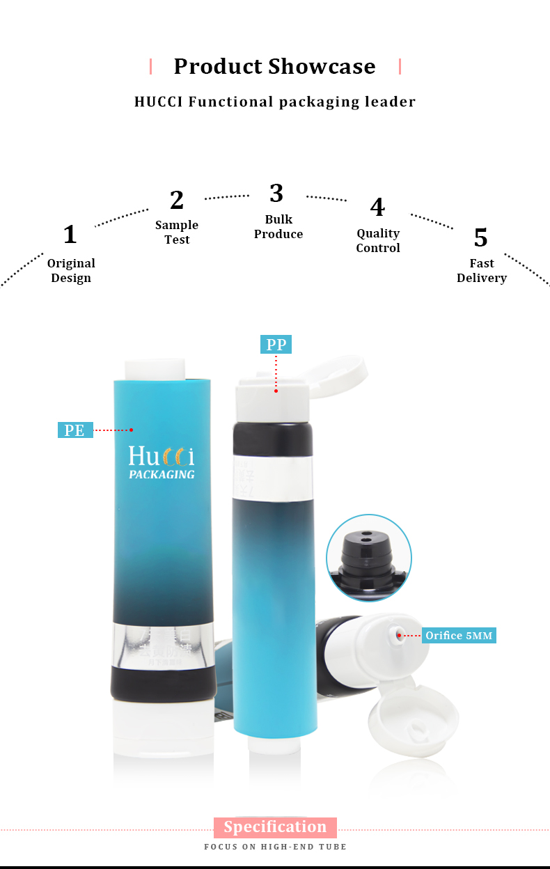 Facial cleanser tube