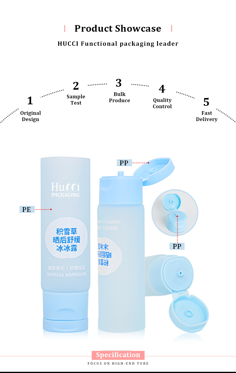 Facial cleanser tube