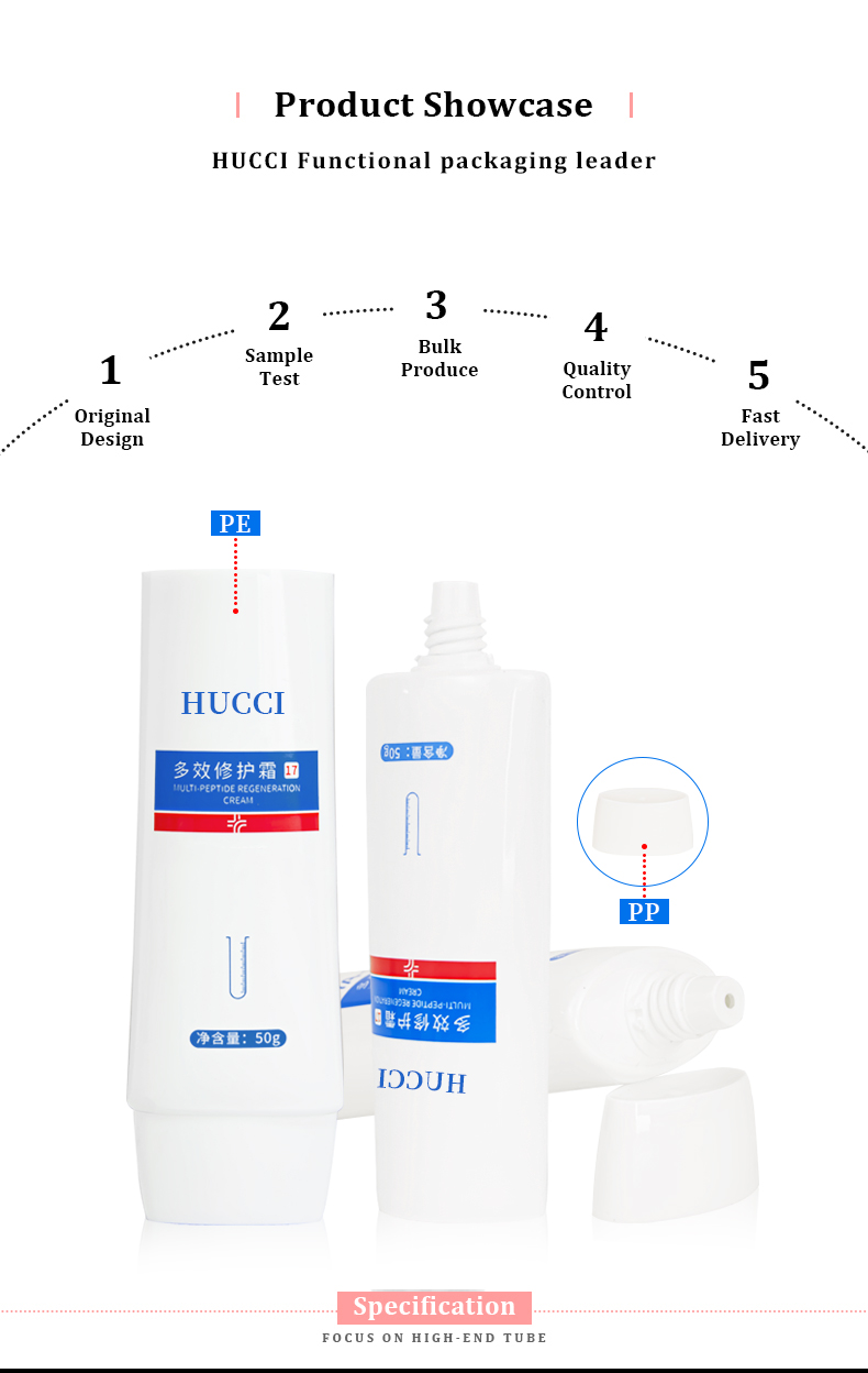 Facial cleanser tube