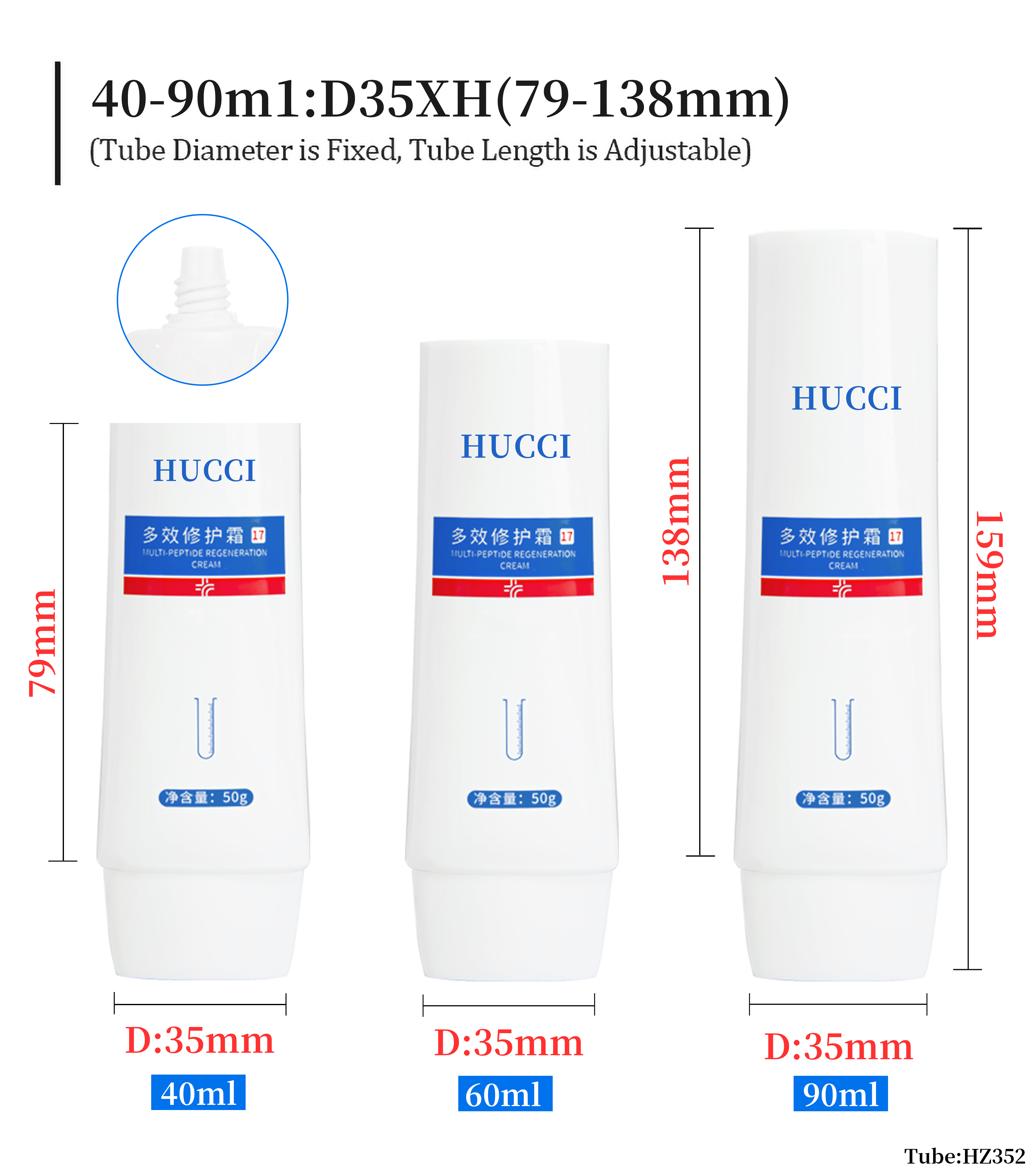 Body lotion tube