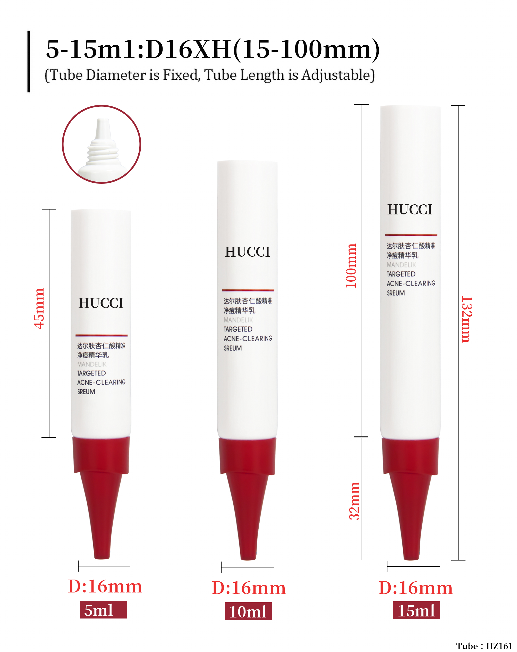 Face cream tube