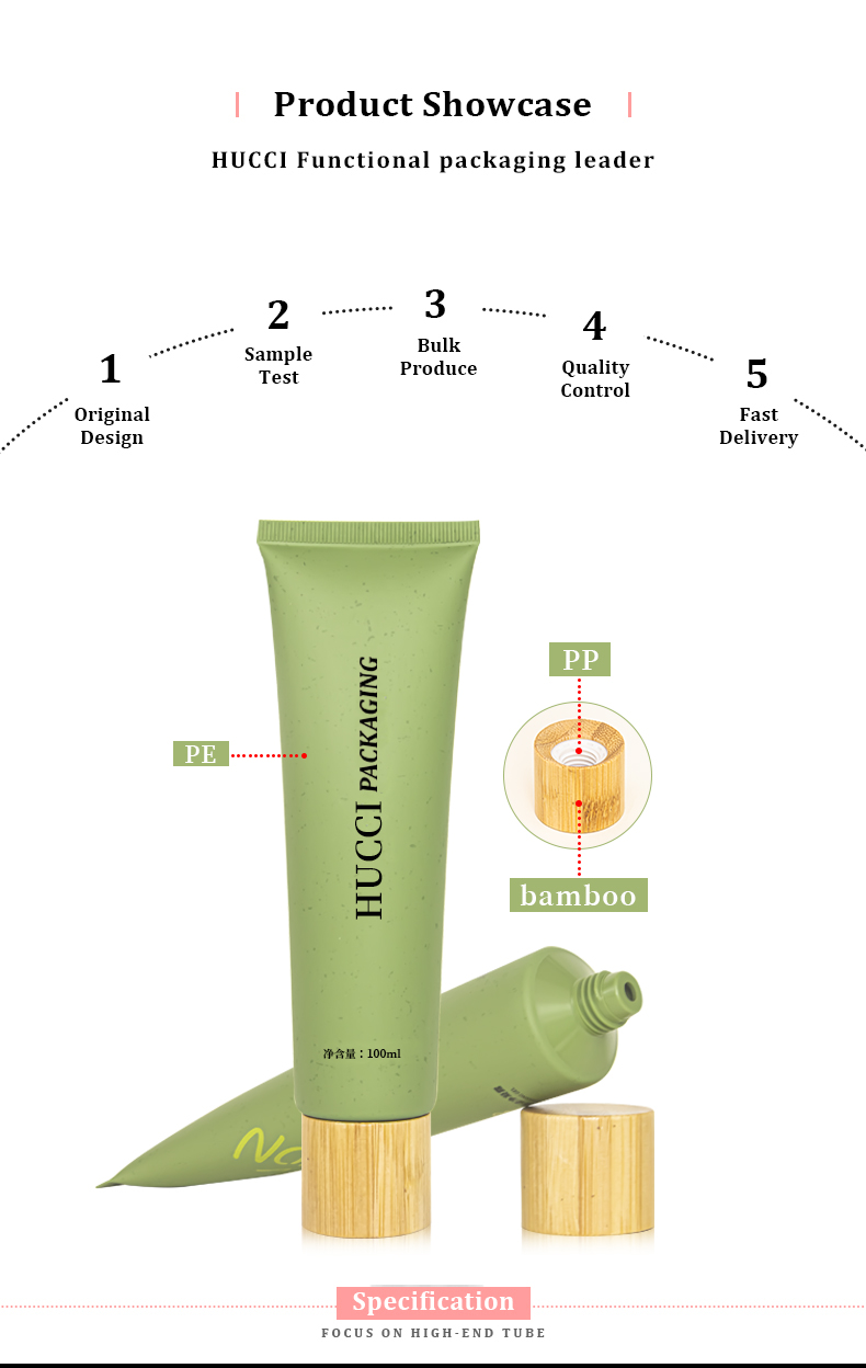 Facial cleanser tube