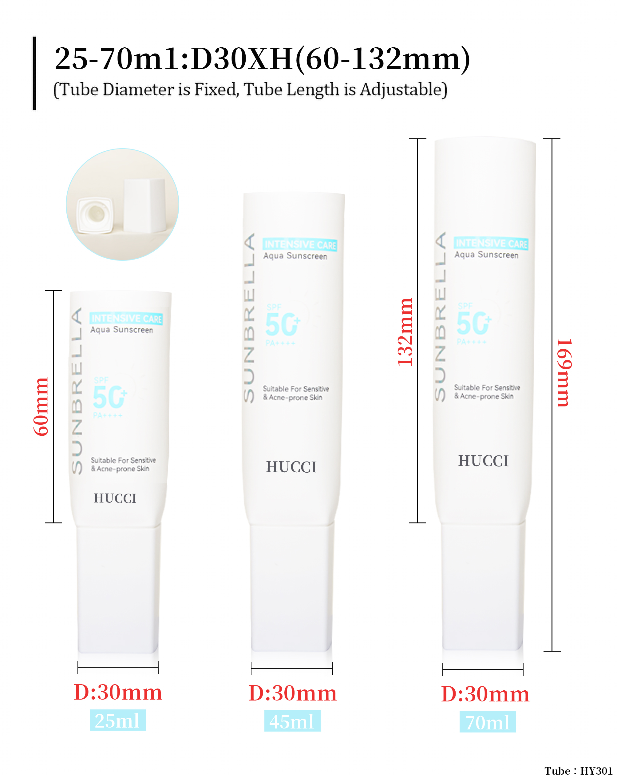 Face cream tube
