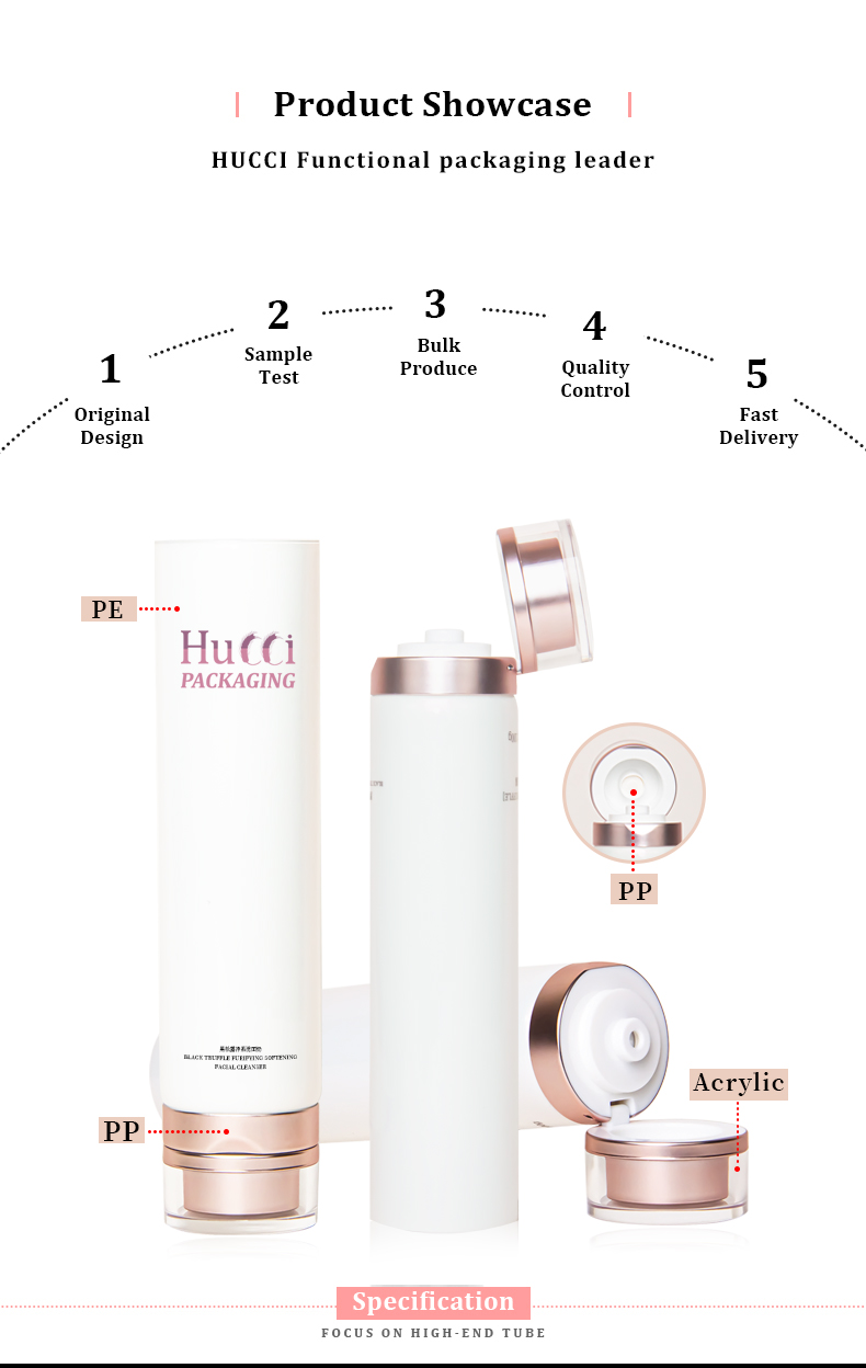 Facial cleanser tube