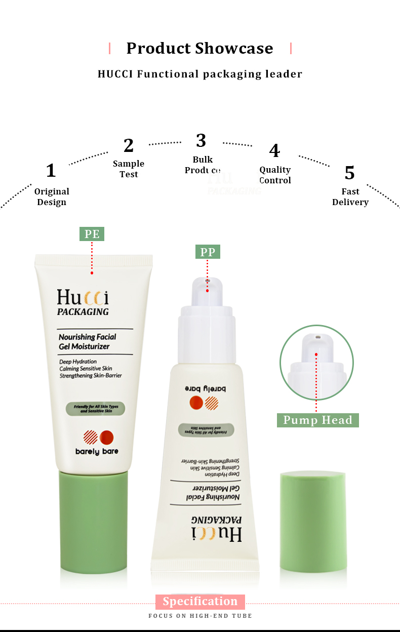 Facial cleanser tube