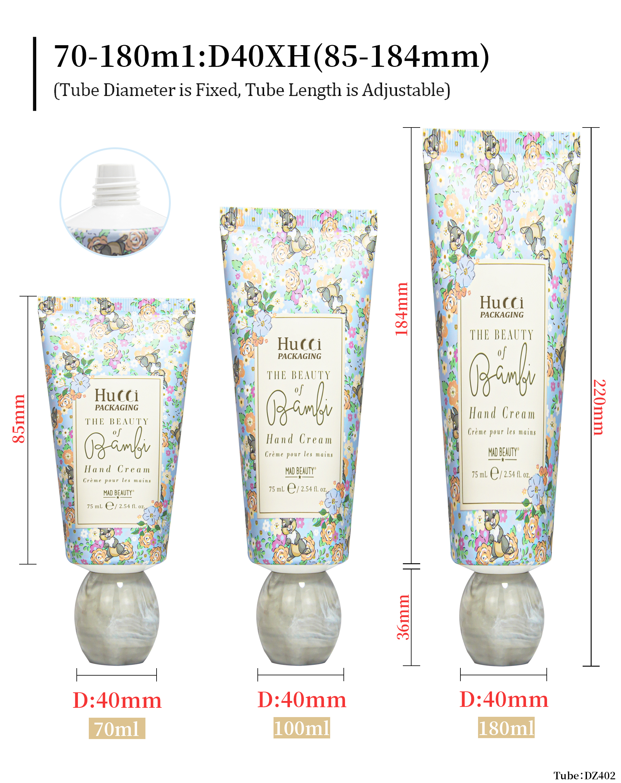 Facial cleanser tube