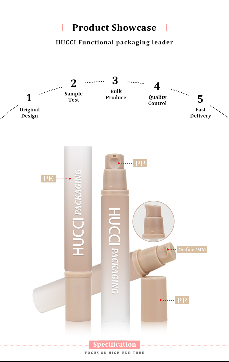 Facial serum tube