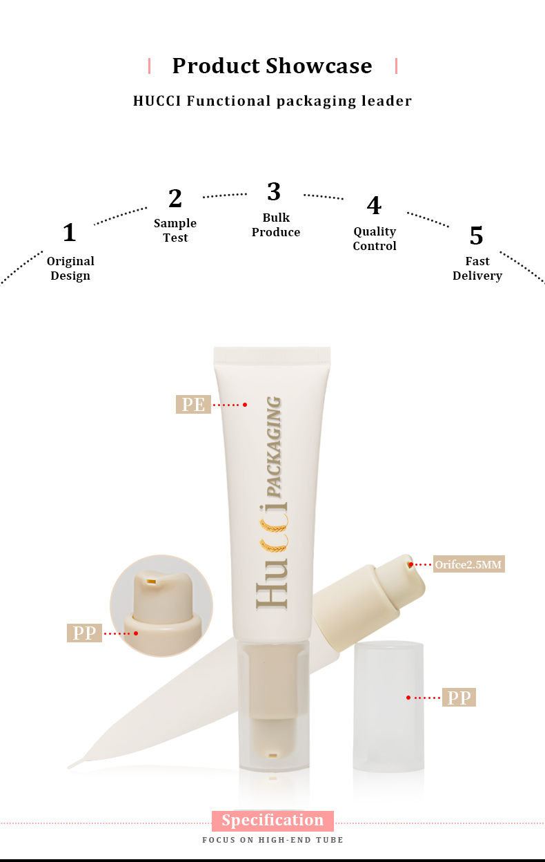 Facial serum tube