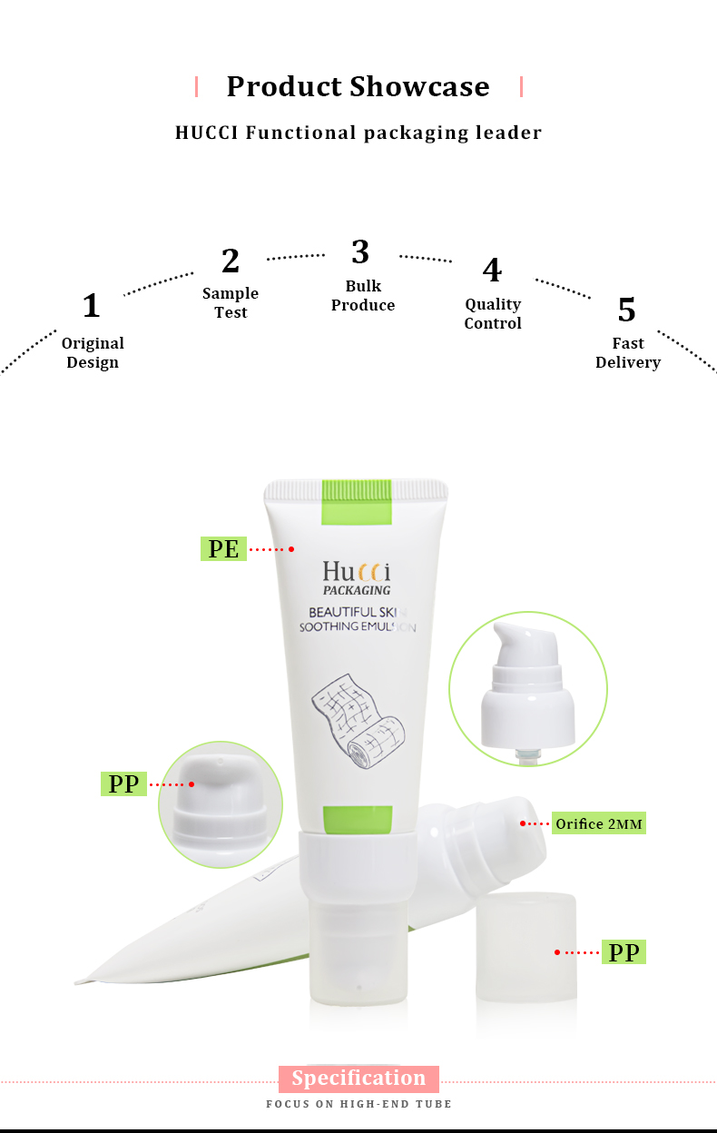 Facial serum tube