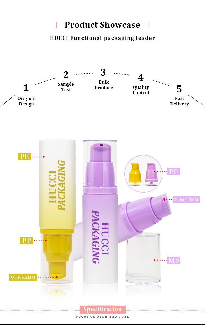 Facial serum tube