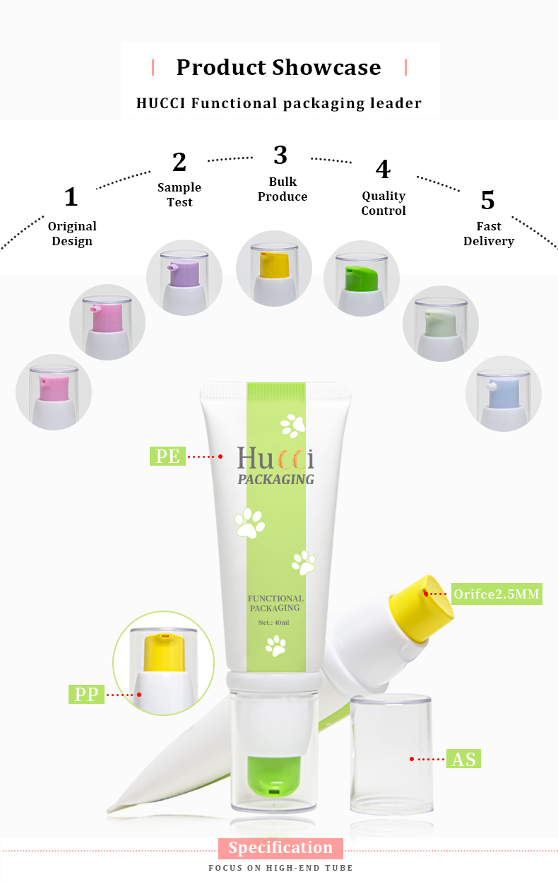 Facial serum tube