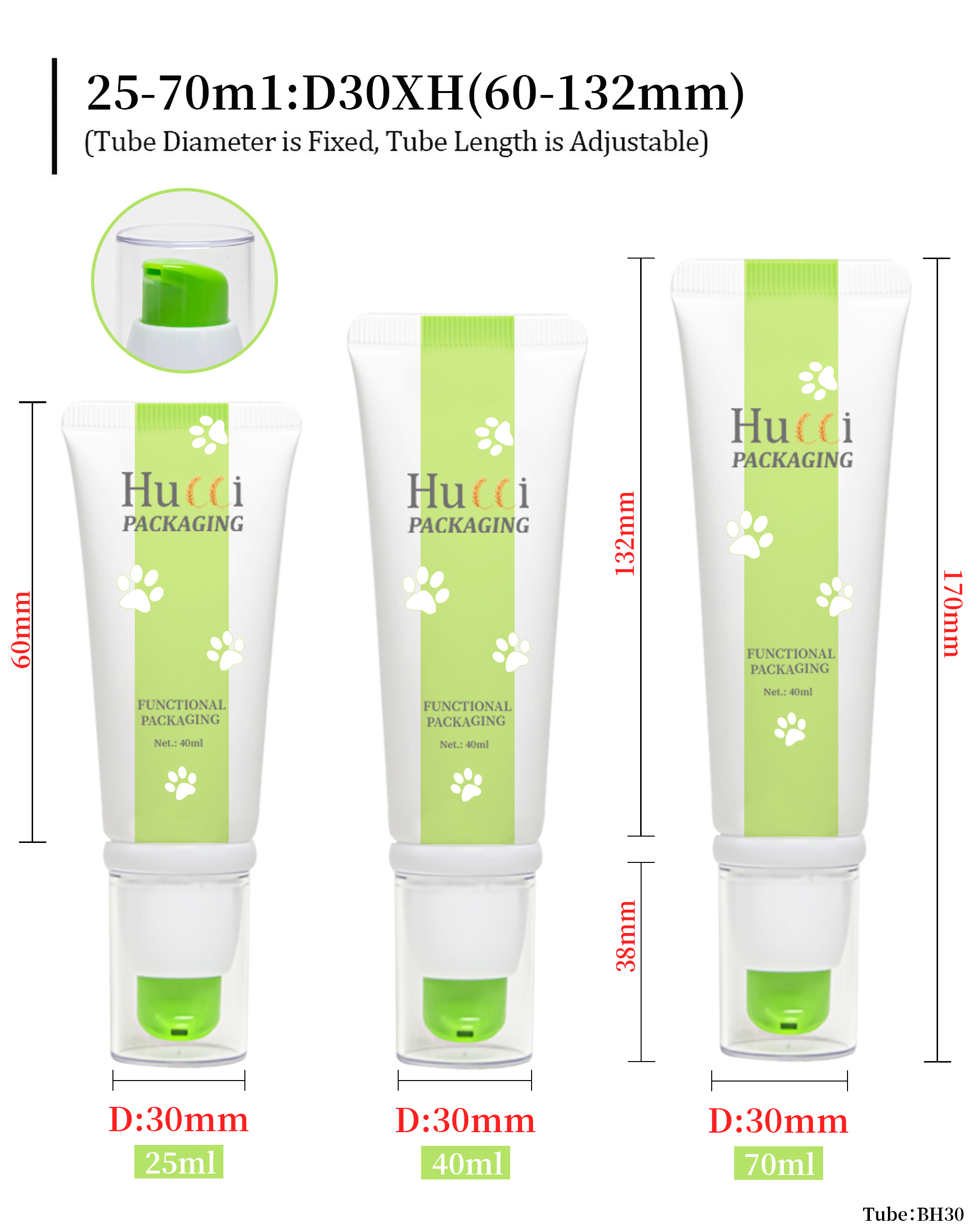 Face moisturizer tube