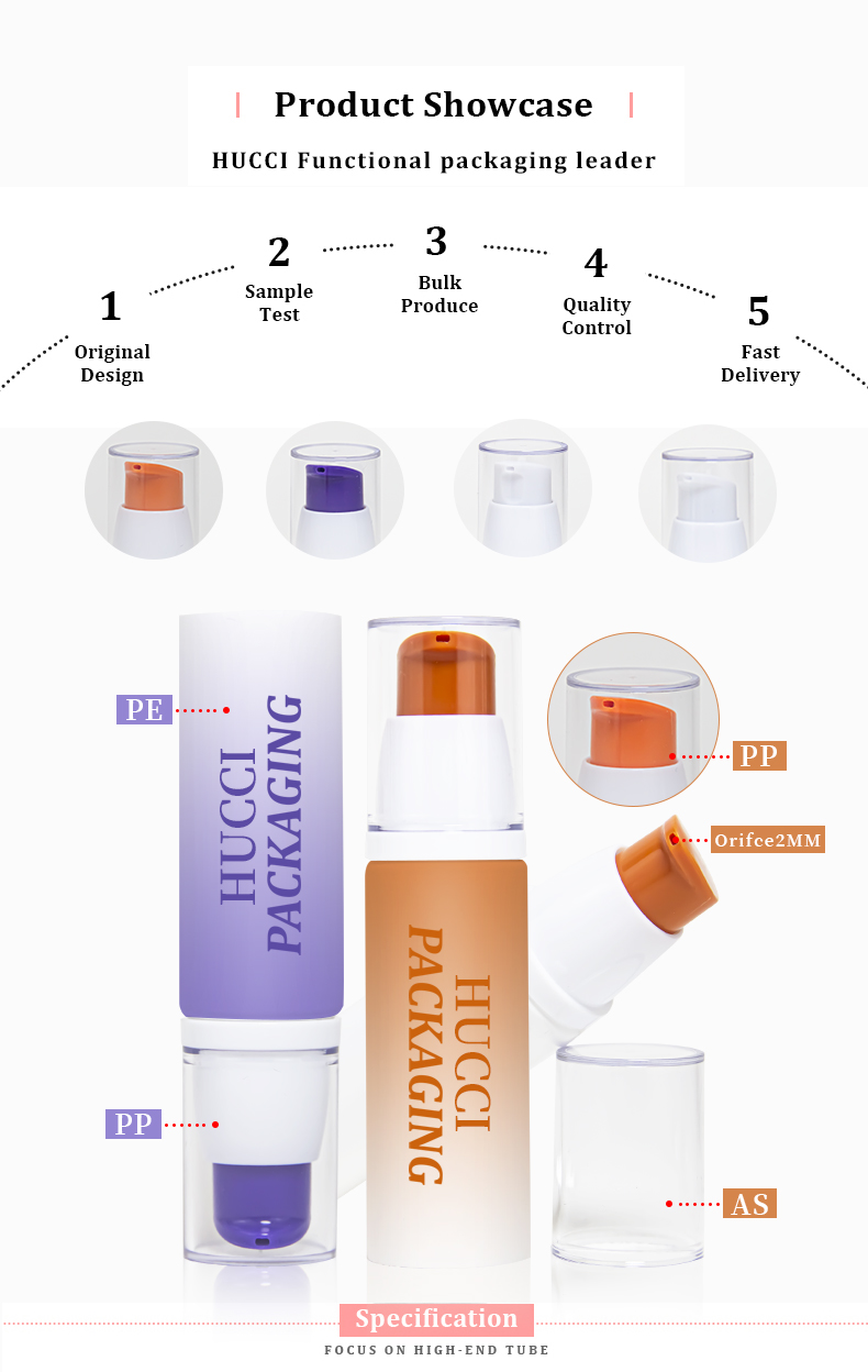 Facial serum tube