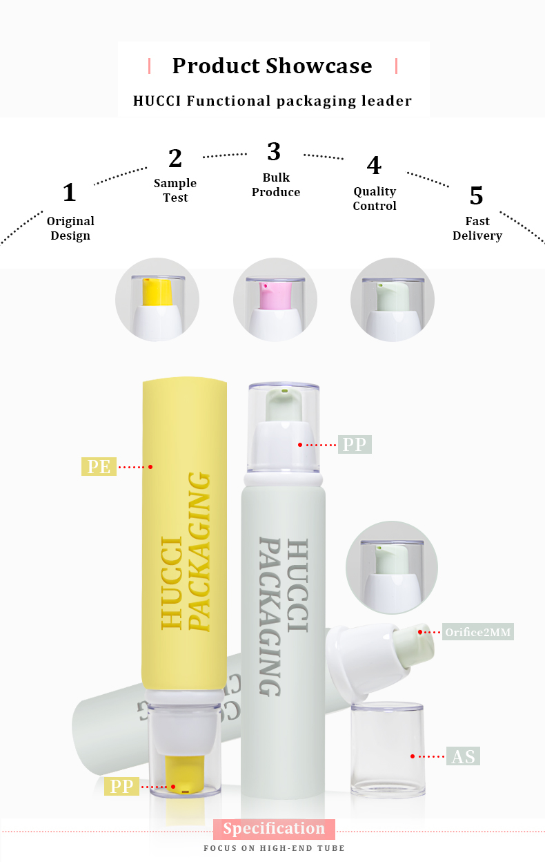 Facial serum tube