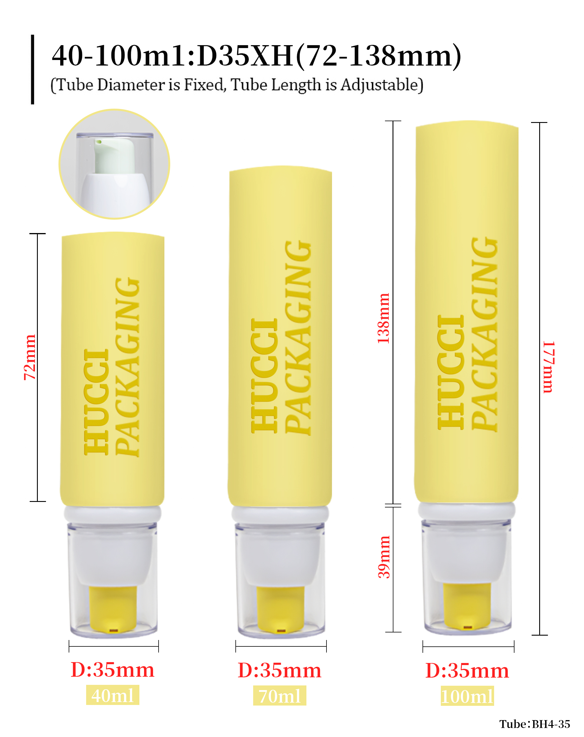 Face moisturizer tube