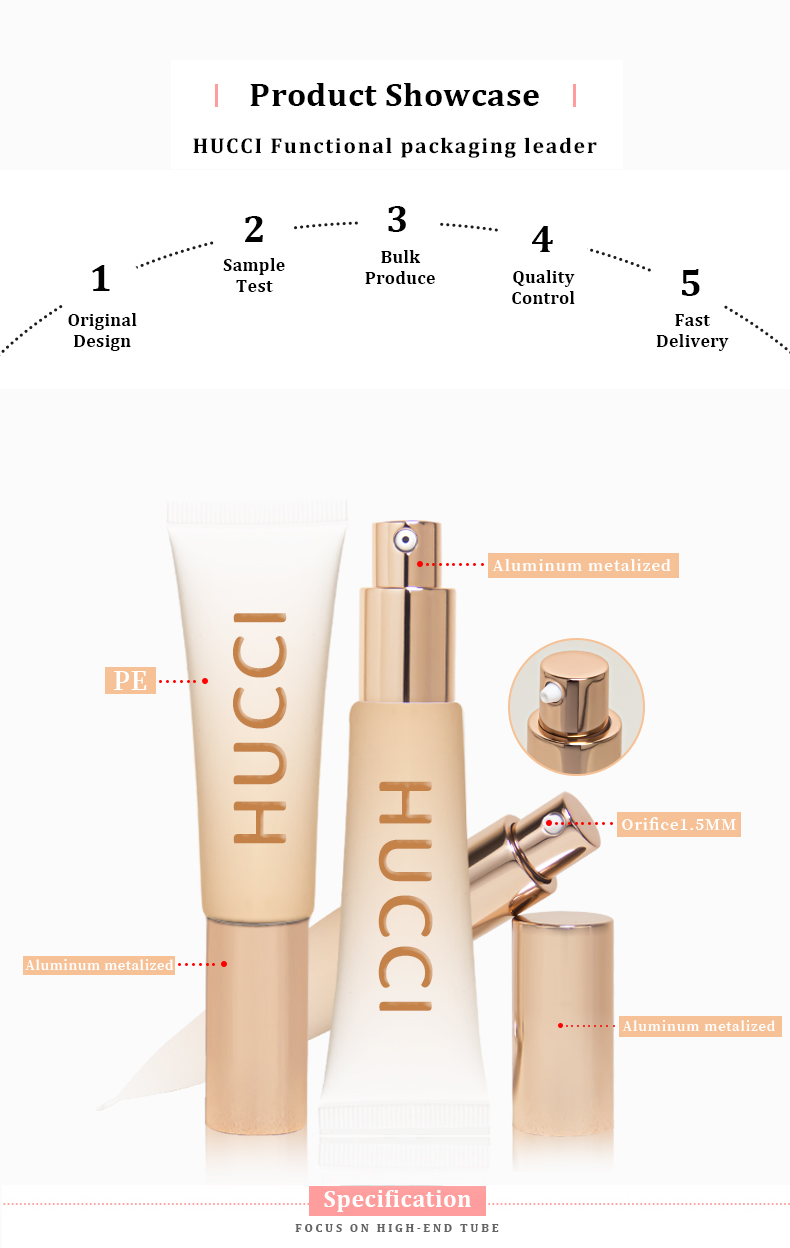 Facial serum tube