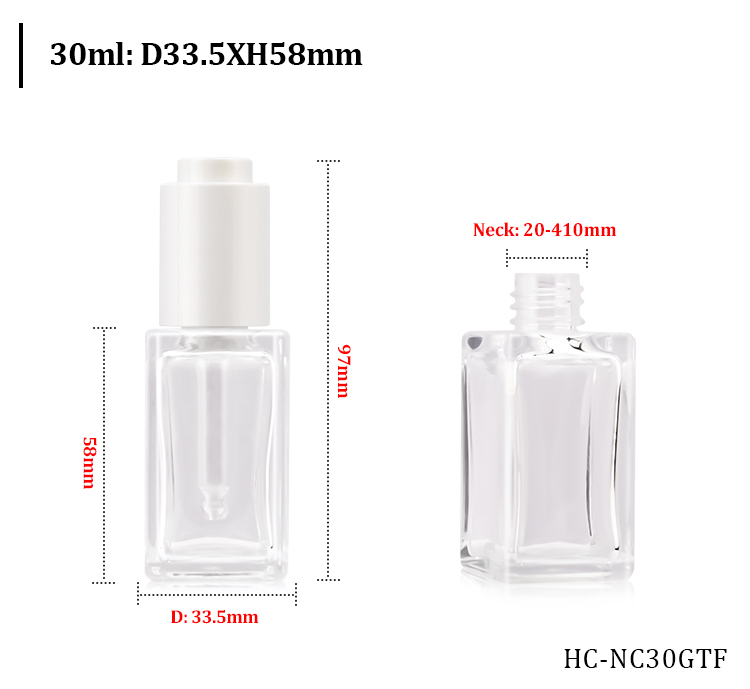 dropper bottle for hair serum 50ml