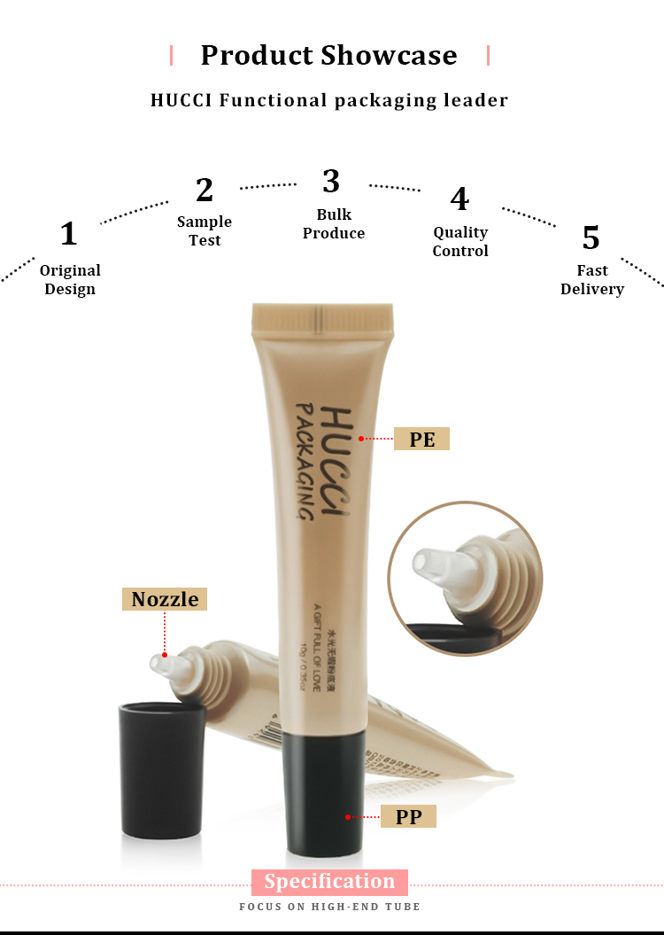 Liquid foundation tube