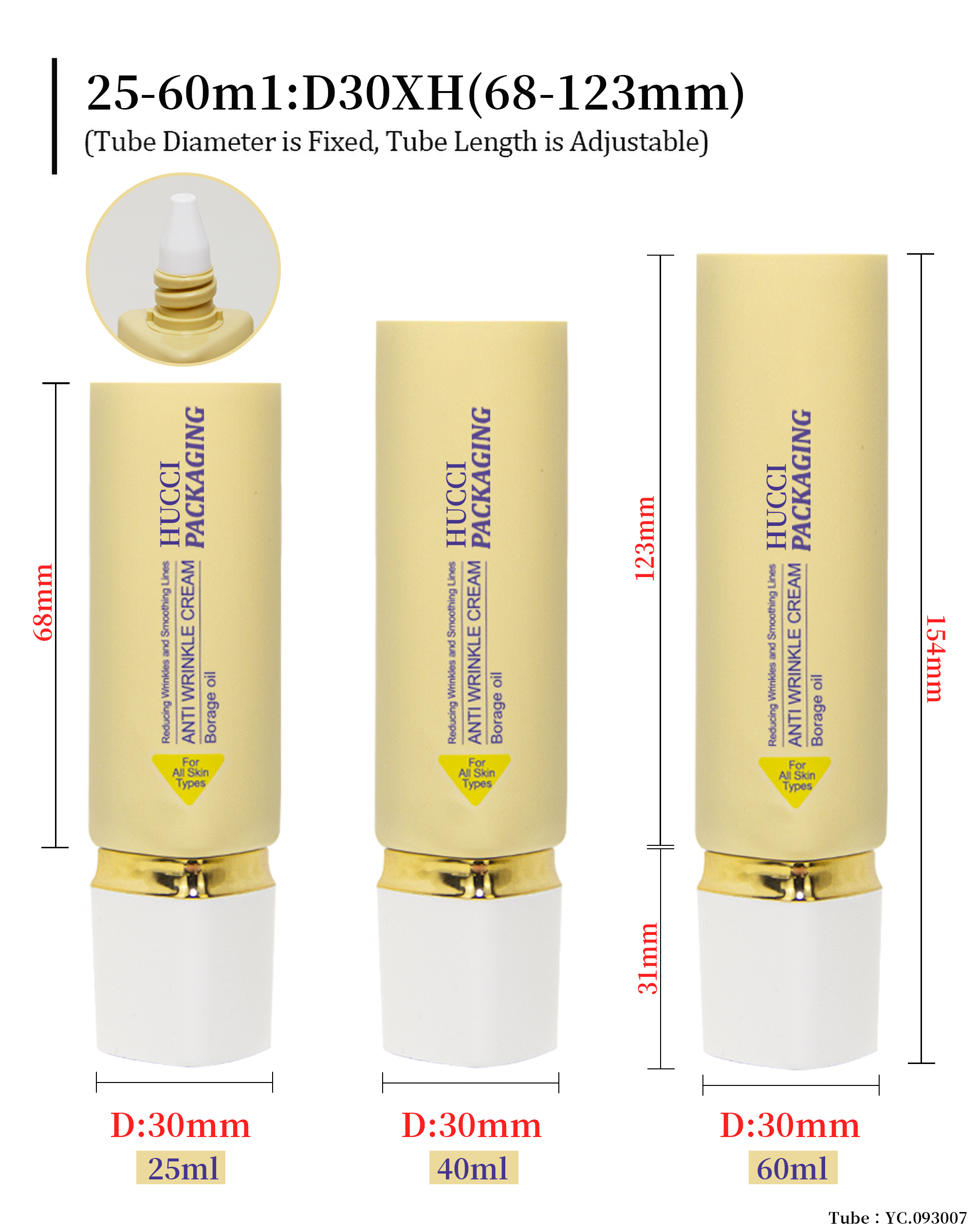 Face hydrating cream tube