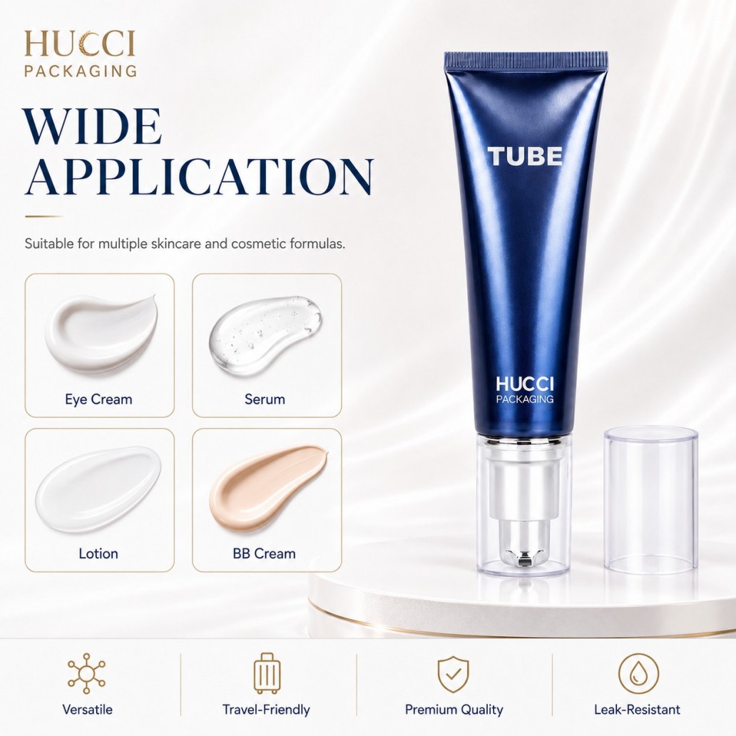 Wide application D30 ABL airless pump tube for eye cream serum lotion bb cream cosmetic soft tube packaging}