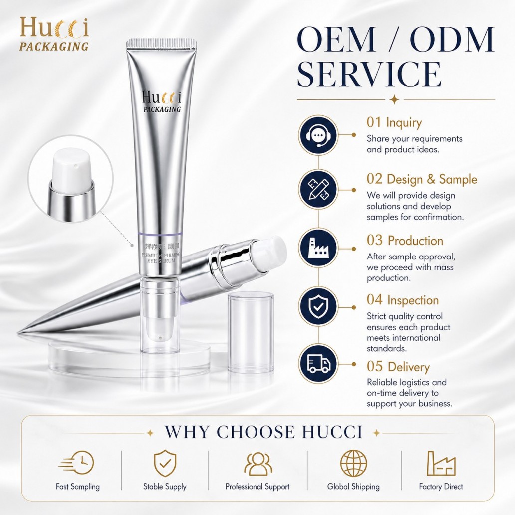 OEM ODM service D19 ABL airless pump cosmetic tube, factory custom packaging solution for skincare private label