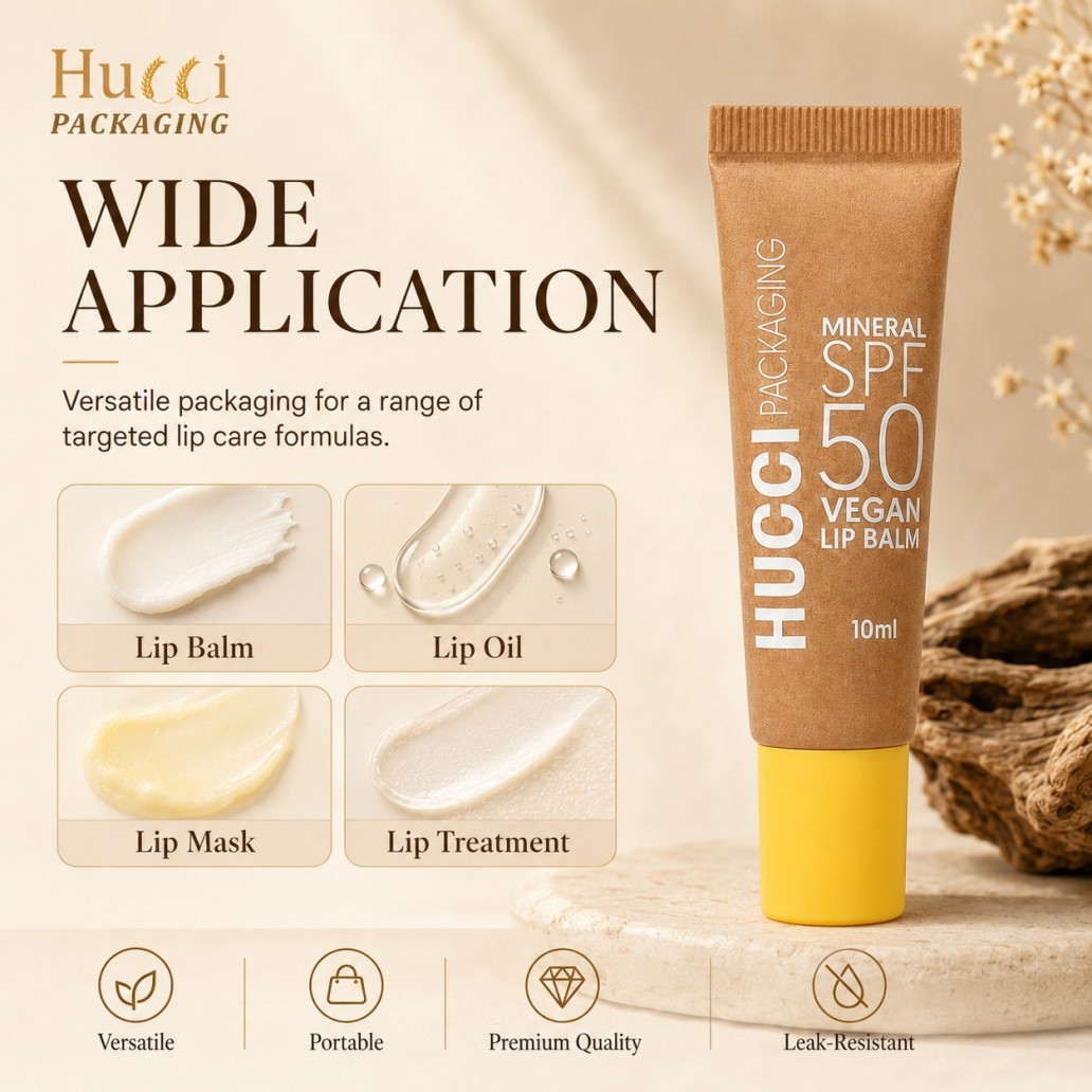 Wide application D19 kraft paper tube for lip balm lip oil lip mask lip treatment eco‑friendly cosmetic packaging}