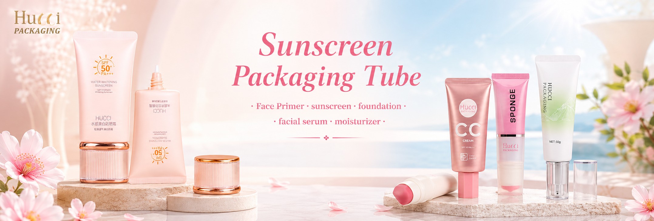 Sunscreen & Skincare Cosmetic Tube Packaging