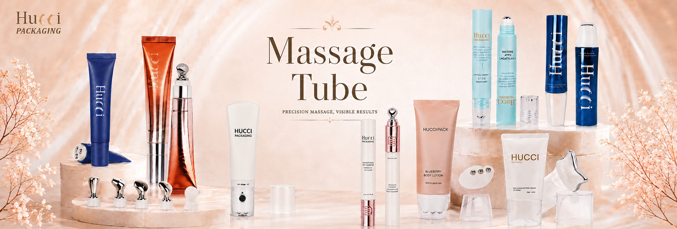 Massage Tube Collection | Precision Skincare Applicator Packaging