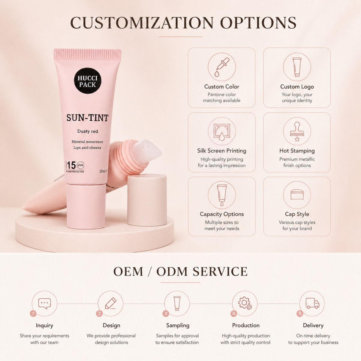 Customization options cosmetic tube custom logo color printing OEM ODM lip tint squeeze tube Customization options cosmetic tube custom logo color printing OEM ODM lip tint squeeze tube