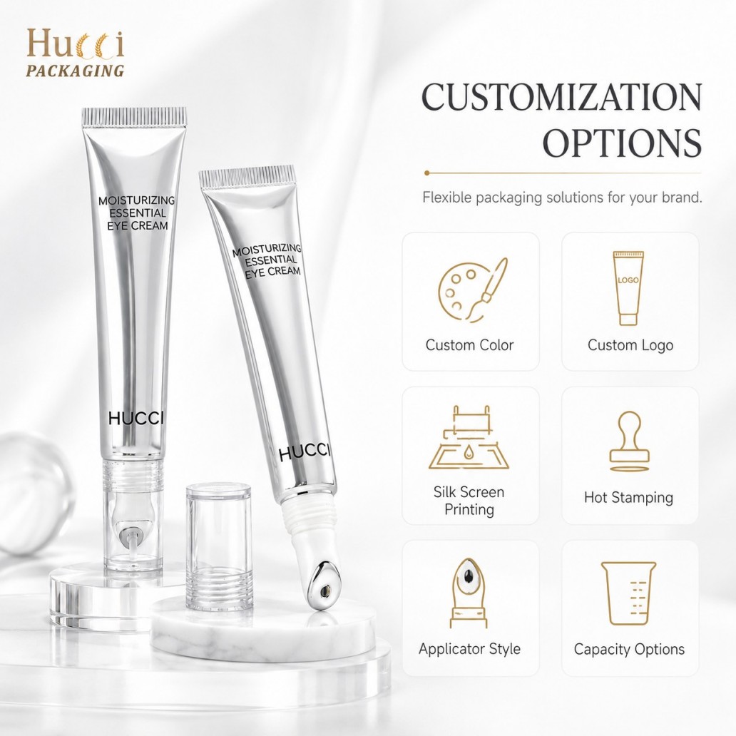 Custom ABL eye cream squeeze tube custom logo printing capacity cosmetic packaging wholesale Custom ABL eye cream squeeze tube custom logo printing capacity cosmetic packaging wholesale