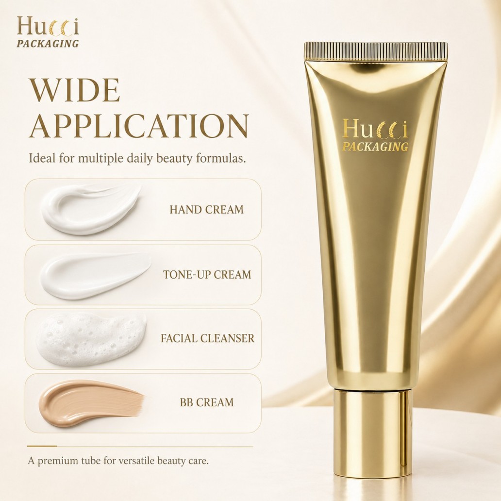 Wide application luxury gold ABL cosmetic tube suitable for hand cream, tone-up cream, facial cleanser, BB cream Wide application luxury gold ABL cosmetic tube suitable for hand cream, tone-up cream, facial cleanser, BB cream