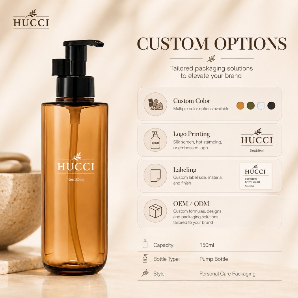 Custom options 150ml amber PET square pump bottle custom color logo printing OEM ODM cosmetic packaging Custom options 150ml amber PET square pump bottle custom color logo printing OEM ODM cosmetic packaging