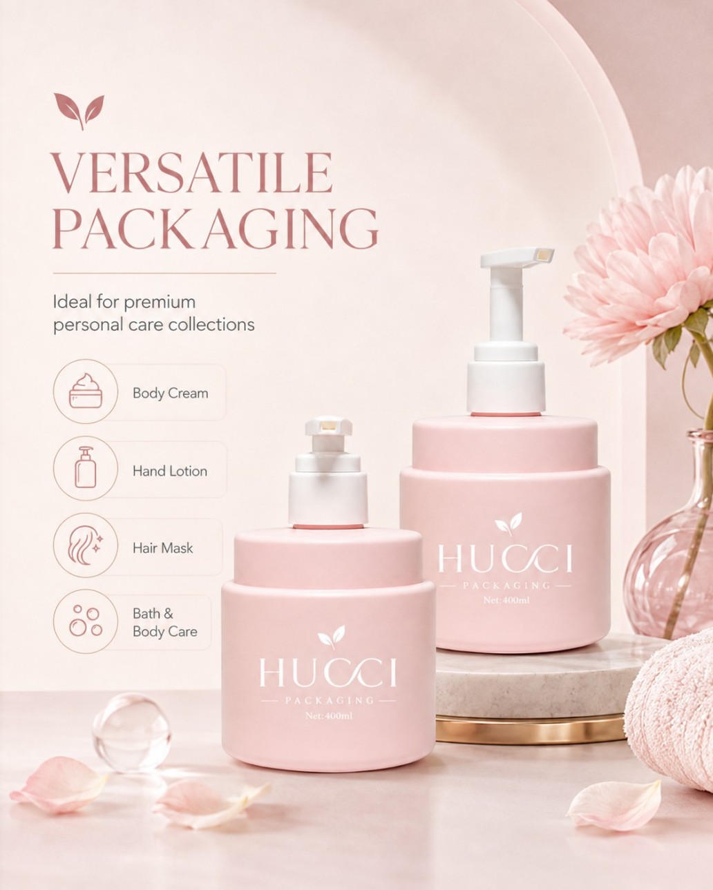 400ml YRC245 HDPE lotion pump bottle versatile packaging for body cream hand lotion hair mask bath care 400ml YRC245 HDPE lotion pump bottle versatile packaging for body cream hand lotion hair mask bath care