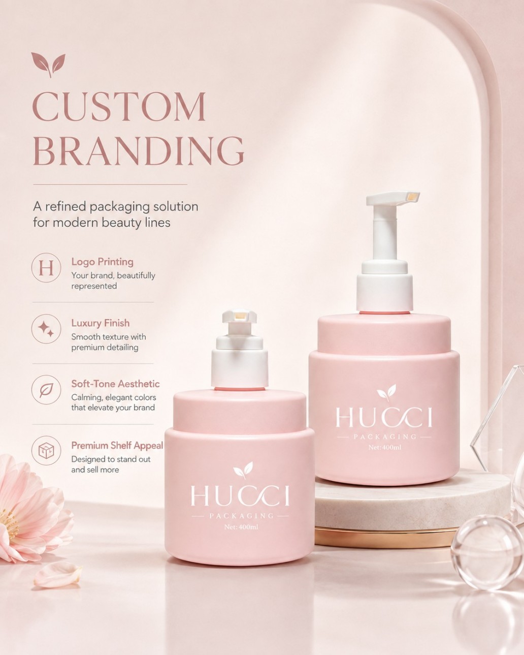 Custom branding 400ml YRC245 matte pink HDPE lotion pump bottle logo printing luxury cosmetic packaging Custom branding 400ml YRC245 matte pink HDPE lotion pump bottle logo printing luxury cosmetic packaging