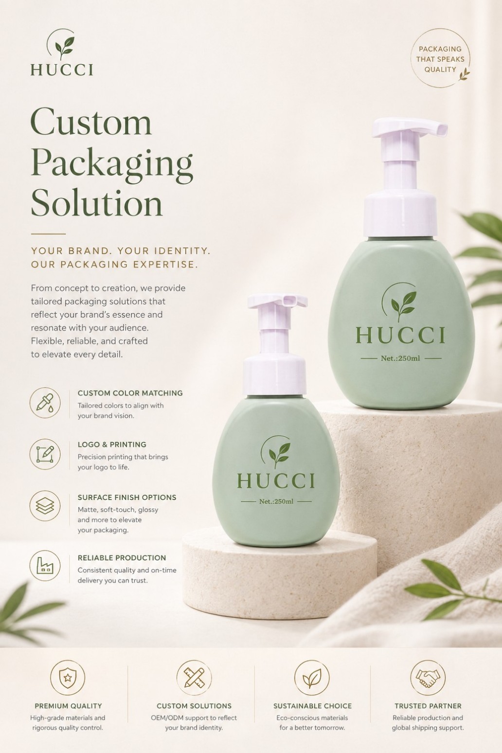Custom packaging solution 400ml YRC246 matte white PE lotion pump bottle custom color logo printing cosmetic container Custom packaging solution 400ml YRC246 matte white PE lotion pump bottle custom color logo printing cosmetic container