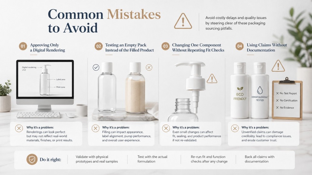 Common plastic cosmetic packaging sourcing mistakes and quality control risks Common plastic cosmetic packaging sourcing mistakes and quality control risks