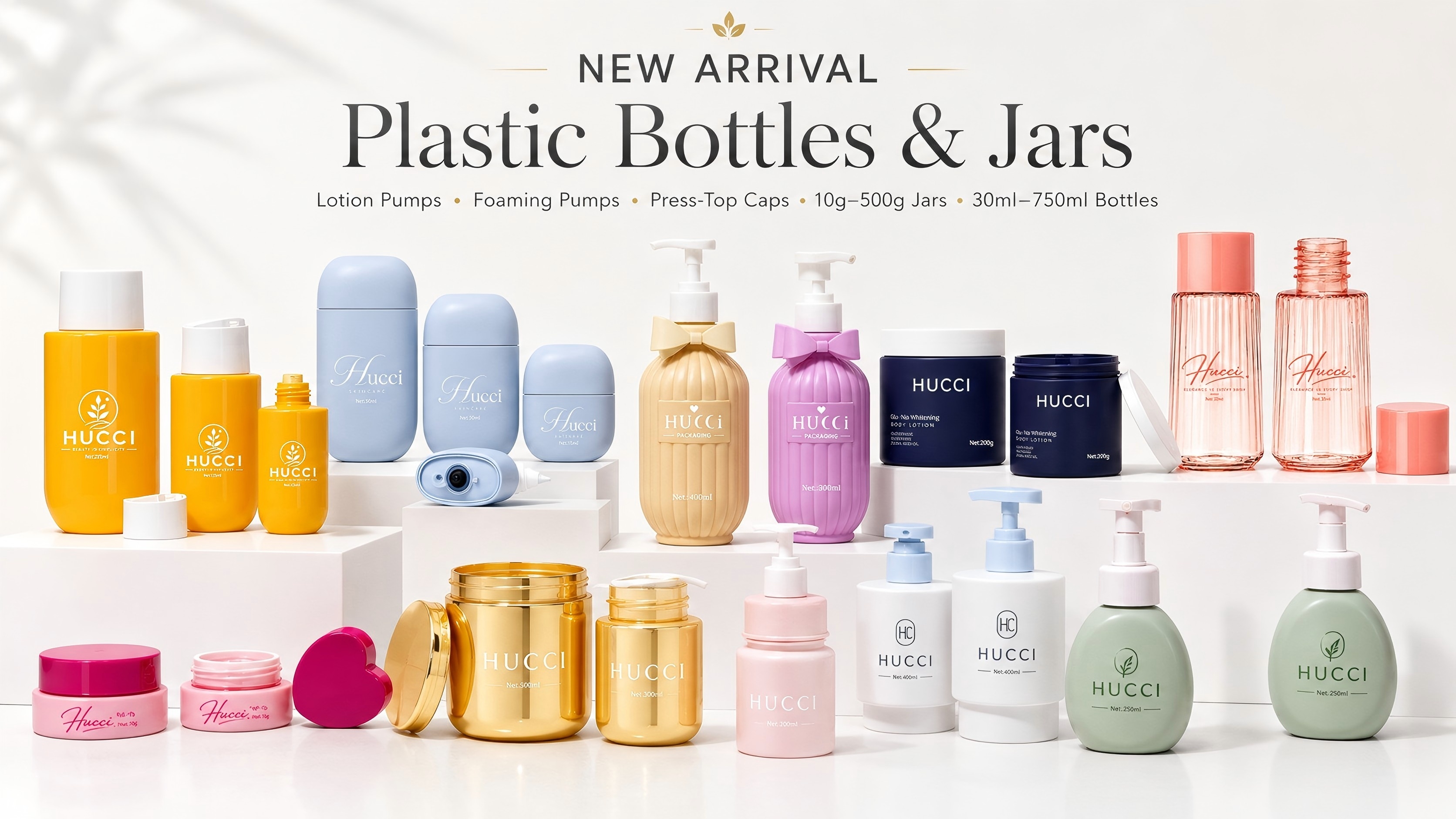New Arrival: Plastic Bottles & Plastic Jars for Modern Cosmetic Packaging
