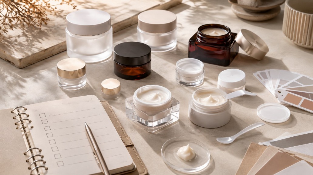 Plastic cosmetic jars buying checklist with packaging samples, lids and cream jars Plastic cosmetic jars buying checklist with packaging samples, lids and cream jars