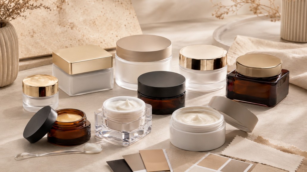 Premium plastic cosmetic jars selected for cream, balm and mask packaging Premium plastic cosmetic jars selected for cream, balm and mask packaging