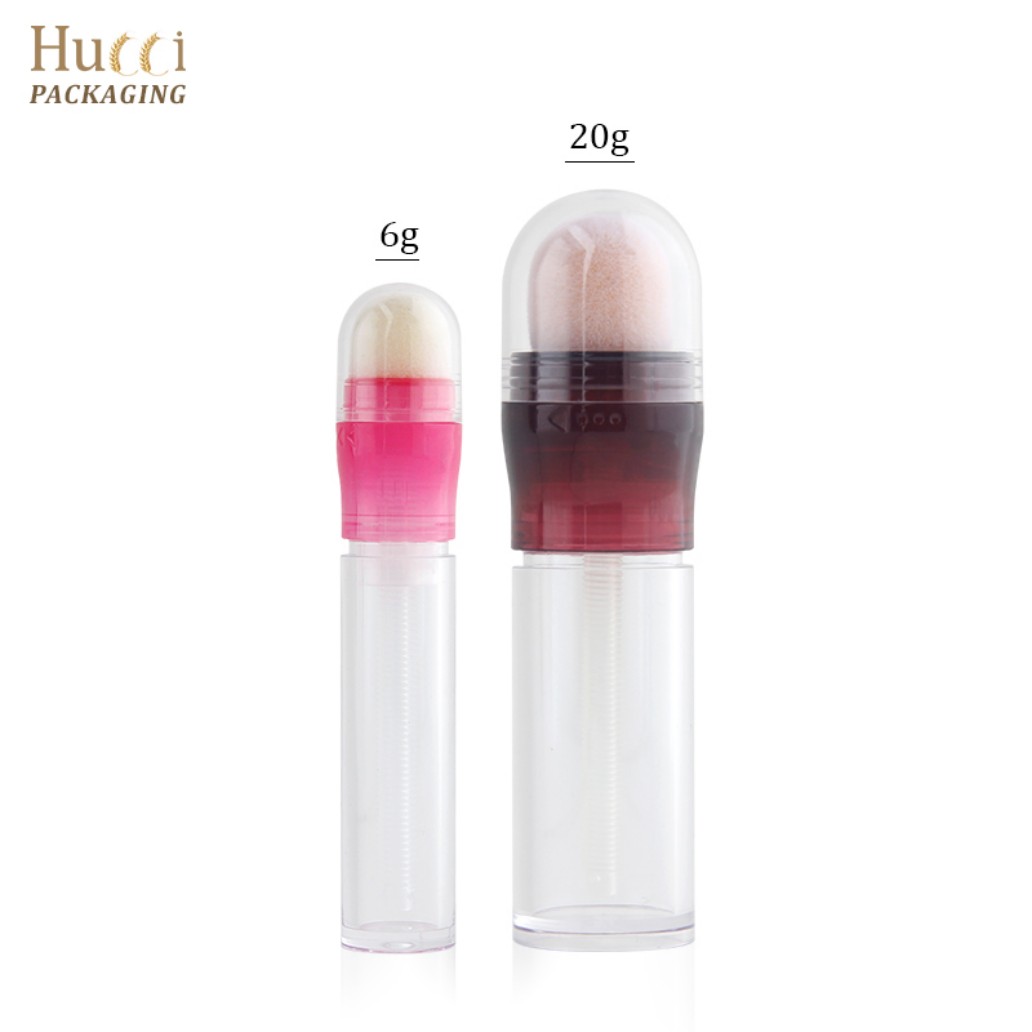 HUCCI 6g 20g Clear Concealer Stick Tube with Sponge Applicator White Background