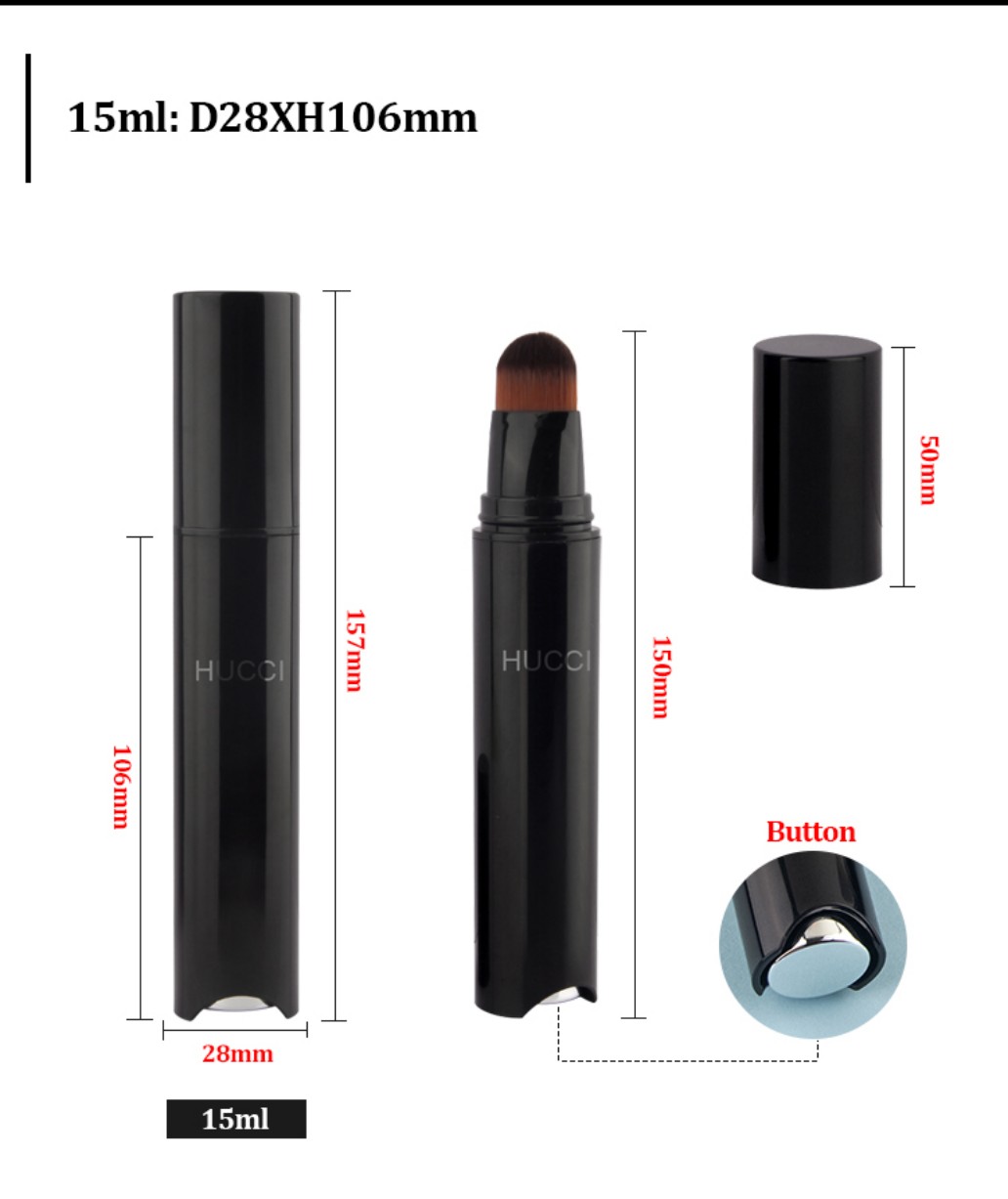 15ml D28mm Airless Foundation Brush Pen Dimension Size Chart 15ml D28mm Airless Foundation Brush Pen Dimension Size Chart