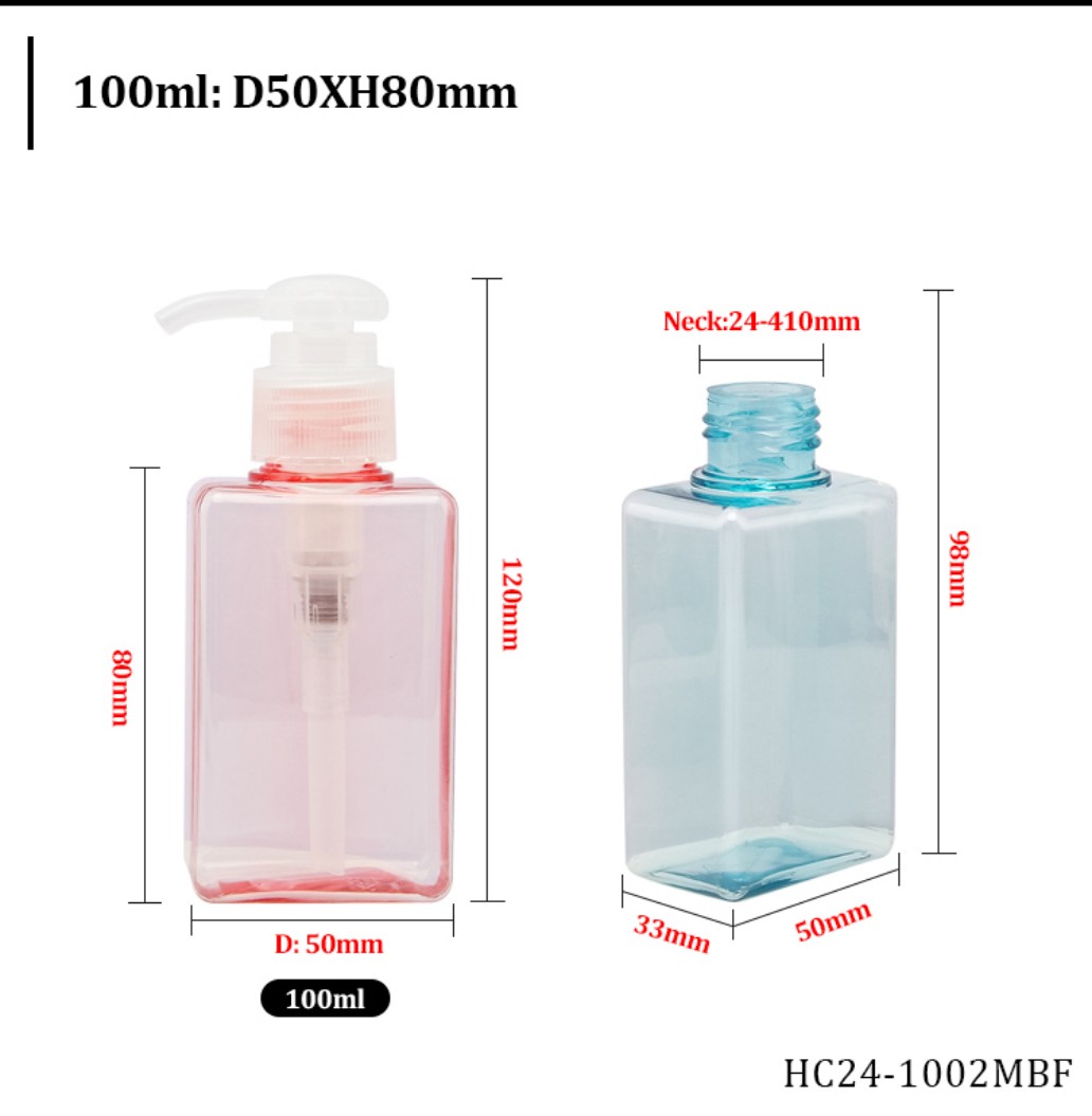 100ml Square PETG Lotion Pump Bottle Dimension Chart (D50xH80mm) with 24-410 Neck for Custom Wholesale Packaging. 100ml Square PETG Lotion Pump Bottle Dimension Chart (D50xH80mm) with 24-410 Neck for Custom Wholesale Packaging.