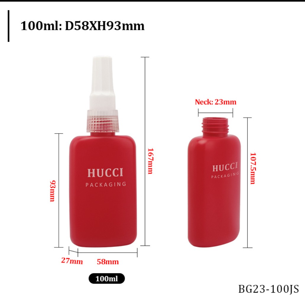 100ml Red LDPE Glue Bottle Dimension Chart (D58xH93mm) with 23mm Neck for Custom Wholesale Packaging. 100ml Red LDPE Glue Bottle Dimension Chart (D58xH93mm) with 23mm Neck for Custom Wholesale Packaging.