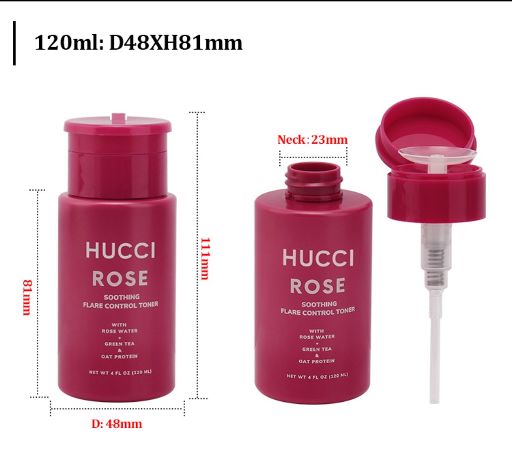 120ml Red PET Pump Bottle Dimension Chart (D48xH81mm, Neck 23mm) for Custom Wholesale Packaging. 120ml Red PET Pump Bottle Dimension Chart (D48xH81mm, Neck 23mm) for Custom Wholesale Packaging.