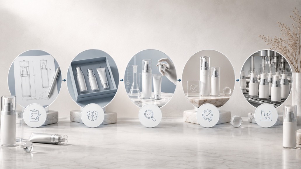Airless cosmetic packaging sourcing workflow from specification and samples to testing and production Airless cosmetic packaging sourcing workflow from specification and samples to testing and production
