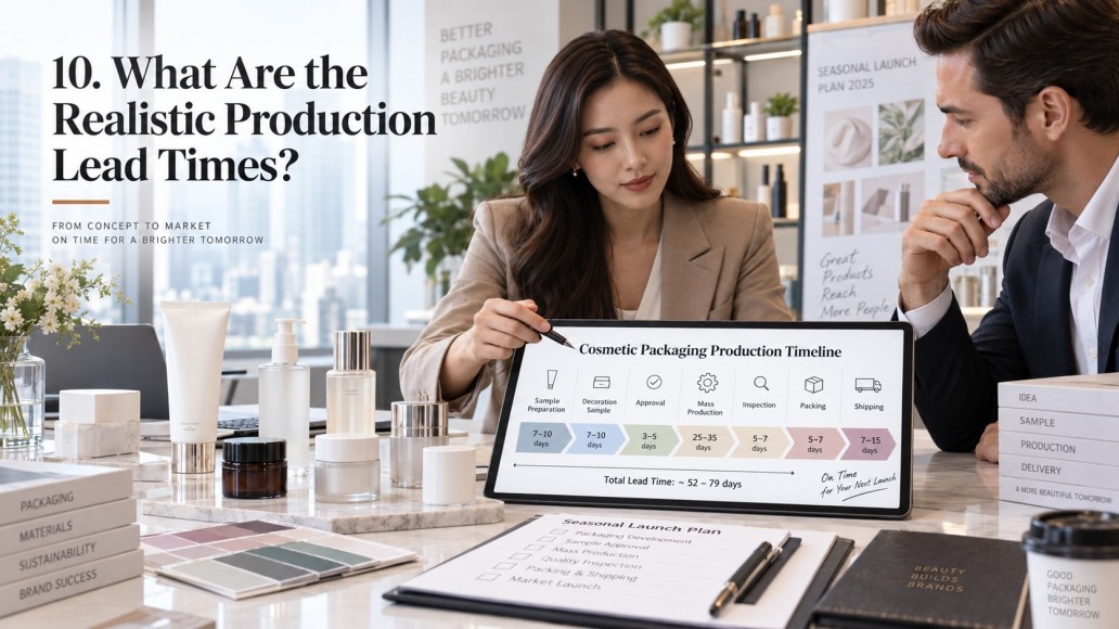 cosmetic packaging production timeline from sampling and approval to packing and shipping cosmetic packaging production timeline from sampling and approval to packing and shipping