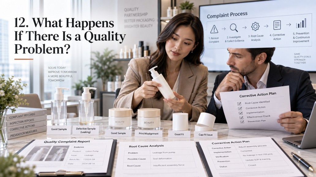cosmetic packaging quality issue investigation with defect samples and corrective action process cosmetic packaging quality issue investigation with defect samples and corrective action process