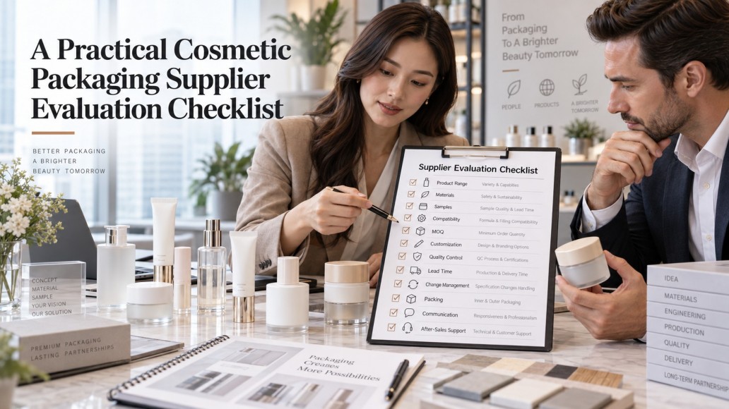 cosmetic packaging supplier evaluation checklist covering quality MOQ lead time and customization cosmetic packaging supplier evaluation checklist covering quality MOQ lead time and customization