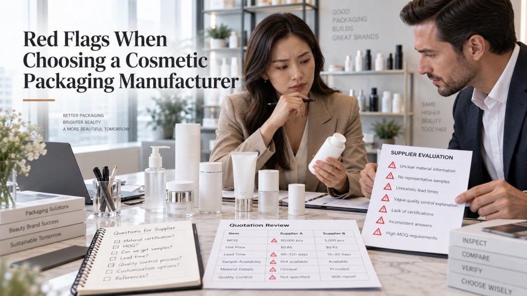 red flags when evaluating a cosmetic packaging manufacturer and comparing supplier quotations red flags when evaluating a cosmetic packaging manufacturer and comparing supplier quotations